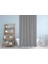 Gri Banyo Perdesi - Tek Kanat Duş Perdesi 180X200 cm Polyester Kumaş - Su Geçirmez Küvet Perdesi 2