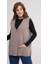 Kadın Anne Büyük Beden Triko Düz Model Yelek 3