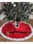 Yılbaşı Ağacı Örtüsü Peluş Kırmızı Çam Ağacı Örtüsü-Yılbaşı Süsleme 104 cm 1