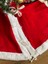 Yılbaşı Ağacı Örtüsü Peluş Kırmızı Çam Ağacı Örtüsü-Yılbaşı Süsleme 104 cm 4