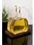 2li Lüx 500 ml Yağdanlık Ahşap Standlı Gold Kapak Cam Yağlık Zeytinyağı Ayçiçek Yağı Sosluk Sirkelik 2