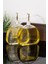 2li Lüx 500 ml Yağdanlık Ahşap Standlı Gold Kapak Cam Yağlık Zeytinyağı Ayçiçek Yağı Sosluk Sirkelik 4
