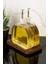 2li Lüx 500 ml Yağdanlık Ahşap Standlı Gold Kapak Cam Yağlık Zeytinyağı Ayçiçek Yağı Sosluk Sirkelik 6