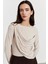Şal Detaylı Bluz Bej 2
