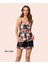Intive Çiçek Işlemeli Feminen Saten Soft Kumaş Pijama Takım 2