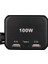 1655 12-24V Type-C + Çift Usb-A Girişli 100W 2'li Araç Çakmak Çoklayıcı 3