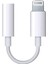 Iphone Ile Uyumlu Lightning To 3.5mm Aux Dönüştürücü Adaptör Için Kulaklık Dönüştürücü Beyaz 3