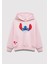 Stitch Baskılı Kapüşonlu Pembe Sweatshirt 7S10165-71007 4