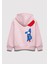 Stitch Baskılı Kapüşonlu Pembe Sweatshirt 7S10165-71007 5