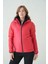 İçi Astarlı Su ve Rüzgar Geçirmez Cepli Kapüşonlu Kadın Mont 3
