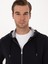 Erkek Lacivert Regular Fit Pamuk Karışımlı Tam Fermuarlı Kapüşonlu Sweatshirt 50318867-VR033 2