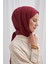 Organik Kırışık Şal Bordo 4
