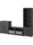 Tv ünitesi, siyah, 258x41x190 cm 1