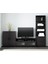 Tv ünitesi, siyah, 258x41x190 cm 2