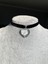Şeffaf Kalpli Kadife Choker 1