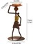 Retro Afrika Temalı Demir Mumluk / Şamdan Tutucu - Masaüstü Dekor (Yükseklik 13 Cm) 4