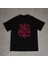 Needlove Tasarım Baskılı Siyah Oversize T-Shirt 1