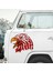 Kırmızı Beyaz Kartal Sticker, Eagle,araba Oto Motosiklet Karavan Sticker 00945 4