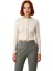 Kadın Bisiklet Yaka Düğmeli Uzun Kollu Örme Crop Üst Kaliteli Şık Rahat Modern Zarif Günlük 1
