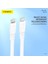 X107 Mini Type-C To 30CM Şarj Kablosu ve Kablosu Beyaz 3