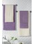 Pamuklu 50X90-70X140 cm 4'lü Banyo Havlu Seti (Krem) 2