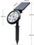 LED Solar Kazıklı Çim Armatür Cata Güneş Enerjili LED Işık Çim Lambası Bahçe Ağaç Çalı Duvar Aydınlatma (Gün Işığı) 3