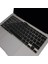 MacBook Air 13.3 Inç Klavye Koruyucu M1 A2337 A2179 ile Uyumlu – Ultra Ince Silikon Kılıf, Us Abd Ingilizce Q, Touch Id Siyah 1