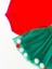 Kız Bebek Yılbaşı Noel Temalı Ponpon Etekli Takım 2 Parça 2