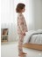 Yeni Sezon Kız Erkek Çocuk Fitilli Pamuk Pijama Takımı 2
