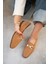 Aloha Taba Süet Gold Detaylı Loafer 2