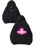 Women Power Tasarım Baskılı Oversize Siyah Kapüşonlu Sweatshirt 1
