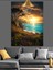 Gün Batımı Sırasında Deniz Kenarı Manzara Tablosu Dekoratif Kanvas - Mdf Ahşap Tablo 1