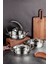 Mango Kitchen Artemis - 6 Parça Paslanmaz Çelik Sahan Seti (16-18-20 Cm) 18/10 Paslanmaz Çelik 8