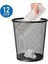 Moon Mesh | 699768 | Kağıt Sepeti File Çöp Kovası Siyah Ofis | Çelik, Siyah | 12 L Kapasite | 26,5 x 29,5 cm 3