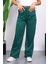 Yeşil Bel Lastikli Iki Iplik Palazzo Eşofman Alt 1