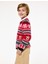 Bisiklet Yaka Uzun Kollu Yılbaşı Desenli Triko Kazak 1