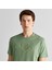 Erkek Yeşil Regular Fit Bisiklet Yaka T-Shirt 4