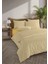 Striped %100 Pamuk Ranforce Yezra Sarı Ipliği Boyalı Nevresim Takımı Çift Kişilik - 200X220 cm 1