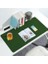 Çift Renk Dikişli Pu Deri Masa Matı 80X40 cm Mousepad, Su Geçirmez Masa Sümeni, Çift Taraflı Kullanım, Dizüstü Bilgisayar/ofis/ev Için, Kaymaz Taban (Koyu Yeşil ve Taba) 5