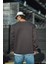 Kışlık Bisiklet Yaka Üç Iplik Basic Sweatshirt - Antrasit 2