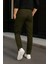Erkek Günlük Trend Bol Paça Haki Taktik Kargo Pantolon 5