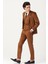 Taba Fitilli Kadife Erkek Takım Elbise – 3 Parça Yelekli, Şık ve Modern Slim Fit Kesim 3