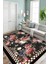 Yeni Desen Yıkanabilir Kaymaz Tabanlı Bohem Tarz Dijital Baskı Salon Halısı, Yumuşak Dokulu Lüks Halı Modeli ve 40 x 60 Siyah Renk Dikdörtgen Halı 3