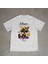 Frenchdog Tasarım Baskılı Beyaz Oversize T-Shirt 1