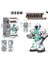 Buhar Atan Uzaktan Kumandalı Savaşçı Robot Sesli Işıklı Müzikli Dans Eden 2 Adet Yapışkanlı Mermi Atan Akıllı Robot (Mavi) 5
