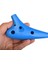 Ocarina 12 Delik Ocarina Alto C Ocarina Flüt Ocarina Sualtı Müzik Nefesli Enstrüman Mavi 4