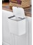 15 Litre Fonksiyonel Kapaklı Banyo ve Mutfak Tezgahüstü Çöp Kovası Dolap ve Duvar Aparatlı 15 Lt.,yerden Tasarruflu Lavabo Altı Veya Dolap Kapısı Için Kapasiteli Mutfak Çöp Kovası,askılı (Beyaz) 3