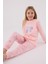 Kız Çocuk Pembe Pijama Takımı 2