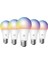 Smart Akıllı Wi-Fi LED Akıllı Rgb Ampul, Mobil Uygulama Denetimli, Google Home ve Alexa Uyumlu Çok Renkli Lamba (5 Adet) X7021 1