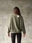 Osy Modal Yumuşak Dokulu Kumaş Bisiklet Yaka Oversize Sweatshirt - Haki 2